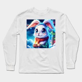 Cute Rabbit Drawing Long Sleeve T-Shirt